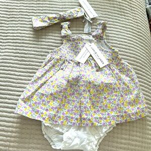 Janie and Jack Dress with Bloomers and matching headband
